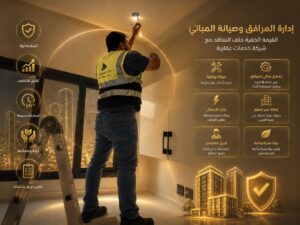 إدارة المرافق مع شركة خدمات عقارية وصيانة المباني والقيمة الخفية للتعاقد