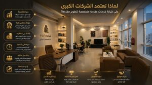 شركة خدمات عقارية متخصصة لتطوير مقار الشركات الكبرى مع دارة التطوير العقارية