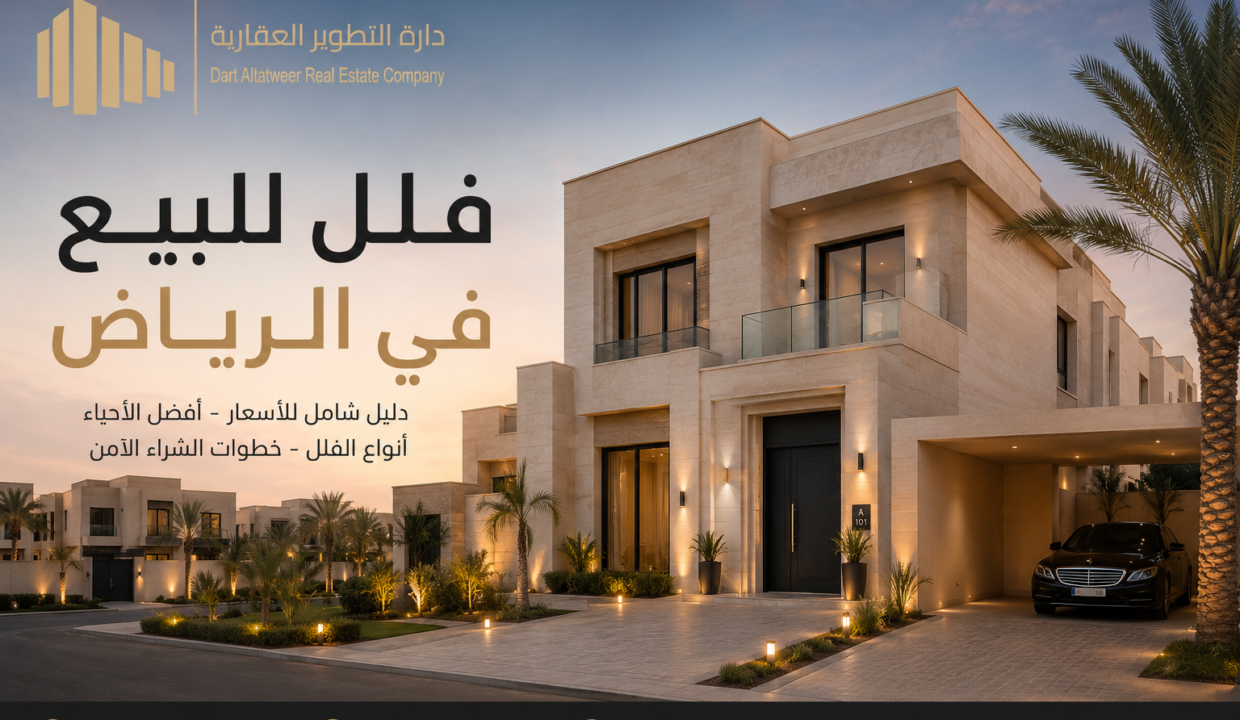 دليل شراء فيلا في الرياض 2026: الأسعار، أفضل الأحياء، وأهم النصائح فلل للبيع في الرياض